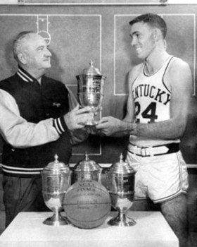 Adolph Rupp and Johnny Cox