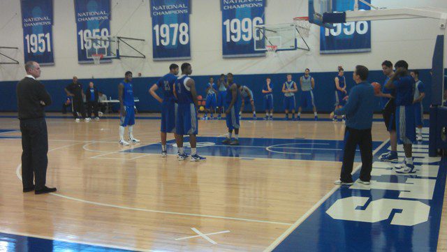 Kentucky practice - photo from CoachCal.com