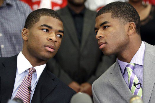 Aaron and Andrew Harrison - photo by David J. Phillip | AP