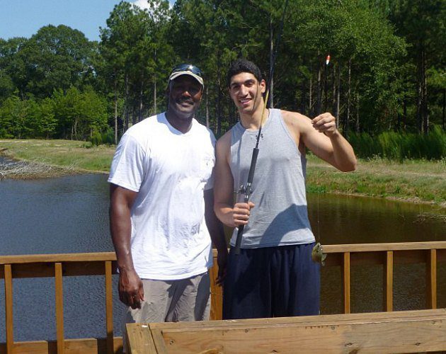 Enes Kanter and Karl Malone will be ordering out for dinner (via Instagram).