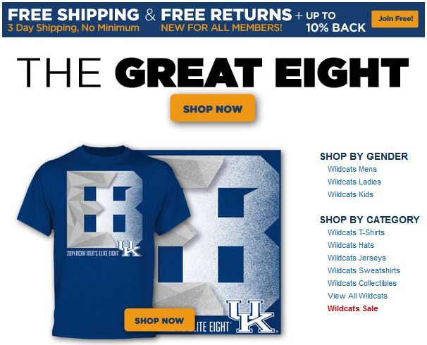 Kentucky Elite Eight T-shirt