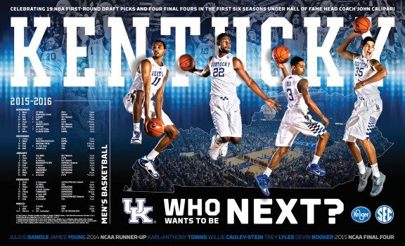 Kentucky Basketball Poster